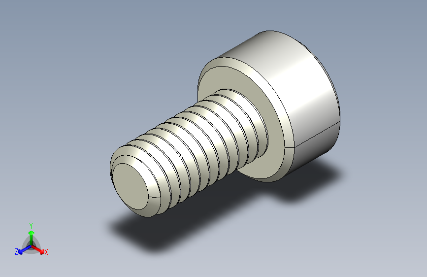 M4 x 0.7mm Thread 8mm LONG SOCKET HEAD CAP SCREW.IGS