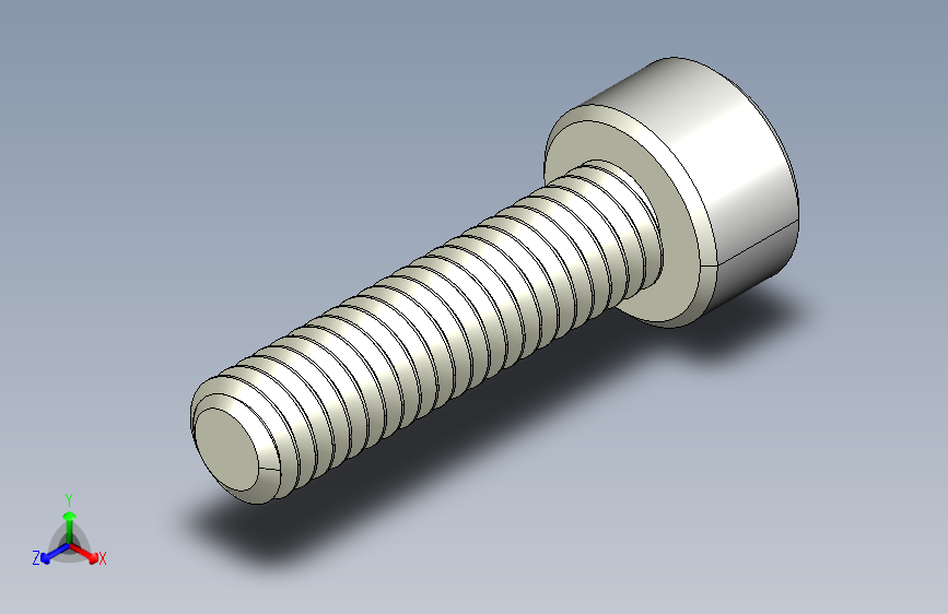 M4 x 0.7mm Thread 16mm LONG SOCKET HEAD CAP SCREW.IGS