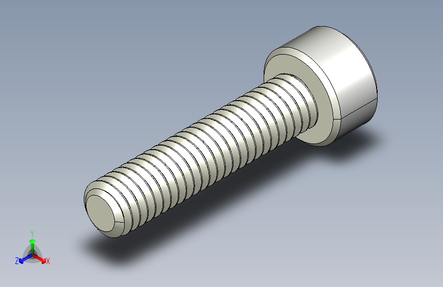 M4 x 0.7mm Thread 18mm LONG SOCKET HEAD CAP SCREW.IGS