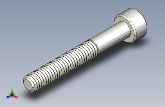 M4 x 0.7mm Thread 30mm LONG SOCKET HEAD CAP SCREW.IGS