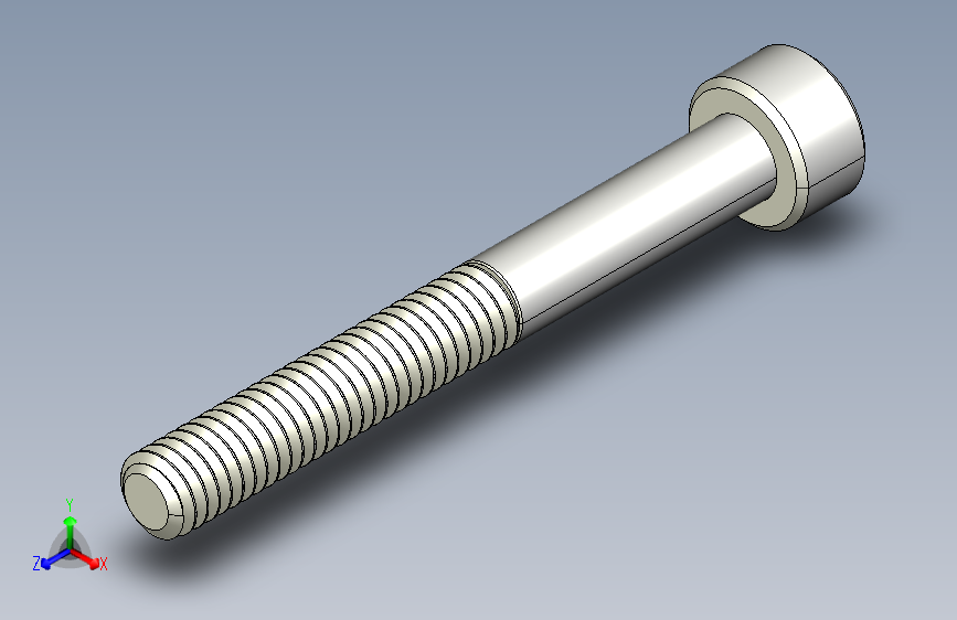 M4 x 0.7mm Thread 35mm LONG SOCKET HEAD CAP SCREW.IGS