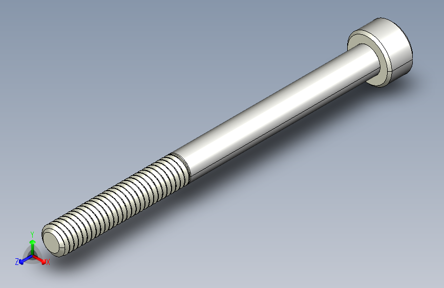 M4 x 0.7mm Thread 50mm LONG SOCKET HEAD CAP SCREW.IGS