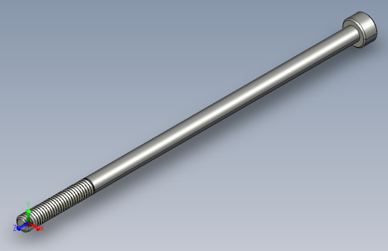M4 x 0.7mm Thread 100mm LONG SOCKET HEAD CAP SCREW.STEP
