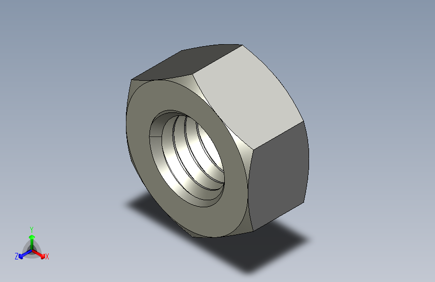 M8 x 1.25mm Thread HEX NUT.STEP