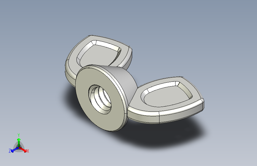 WING NUT 0.25in-20 Thread size 9-16in Base Diameter.IGS