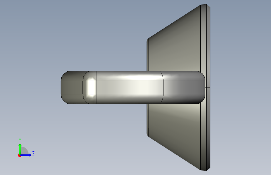 WING NUT 10-24 Thread size 27-64in Base Diameter.STEP 左侧视图