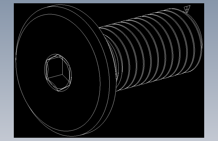 超薄型内六角螺钉-Ultra Low Profile Socket Head Screws 0.5-13 Thread Size 1 in Long.DWG