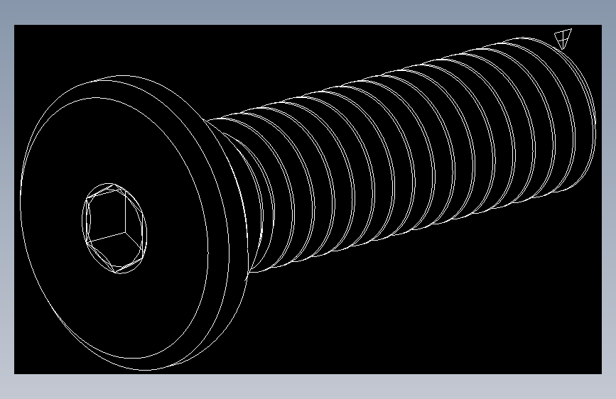 超薄型内六角螺钉-Ultra Low Profile Socket Head Screws 5-16 - 18 Thread Size 1 in Long.DWG