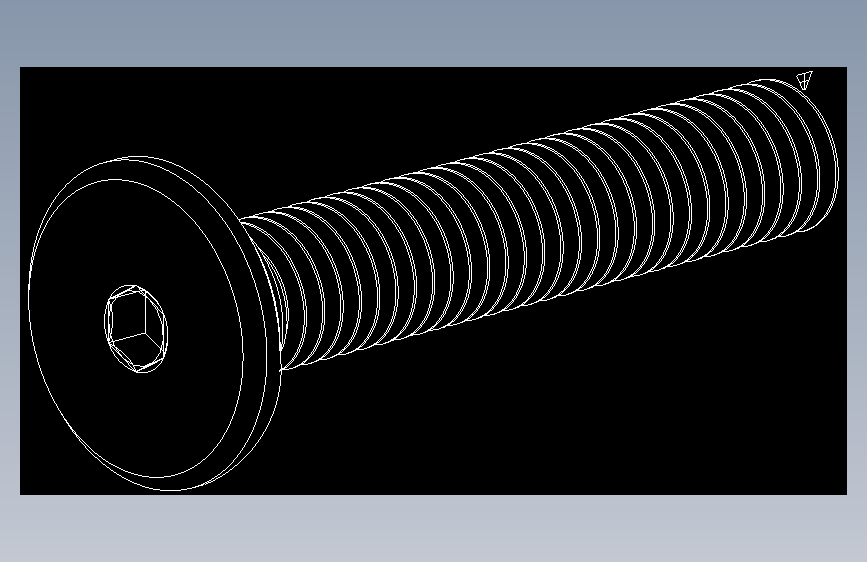 超薄型内六角螺钉-Ultra Low Profile Socket Head Screws 10-32 Thread Size in Long.DWG