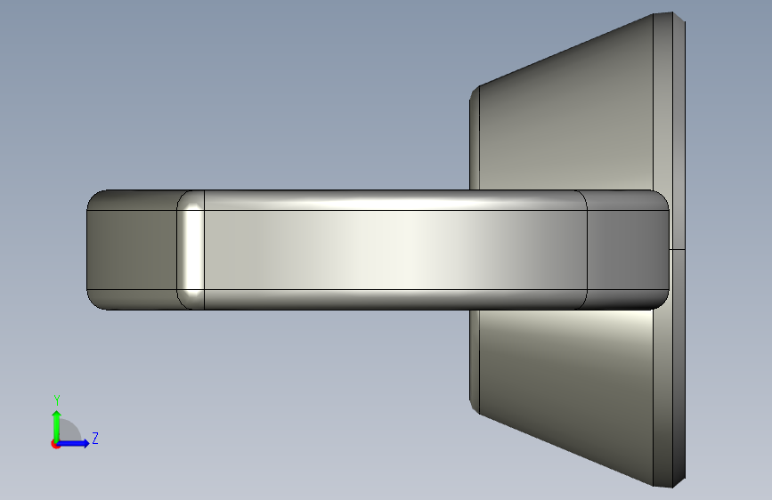 蝶形螺母-WING NUT M3 x 05mm Thread.STEP 左侧视图