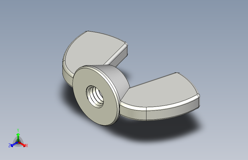 蝶形螺母-WING NUT M3 x 05mm Thread.x_t