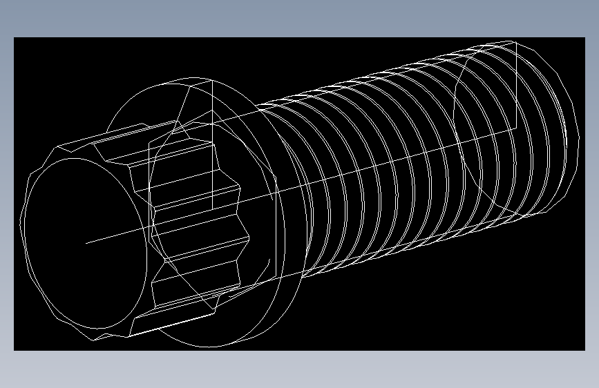 法兰头螺钉-5-16in-24 0.75long 12-point screws.DWG
