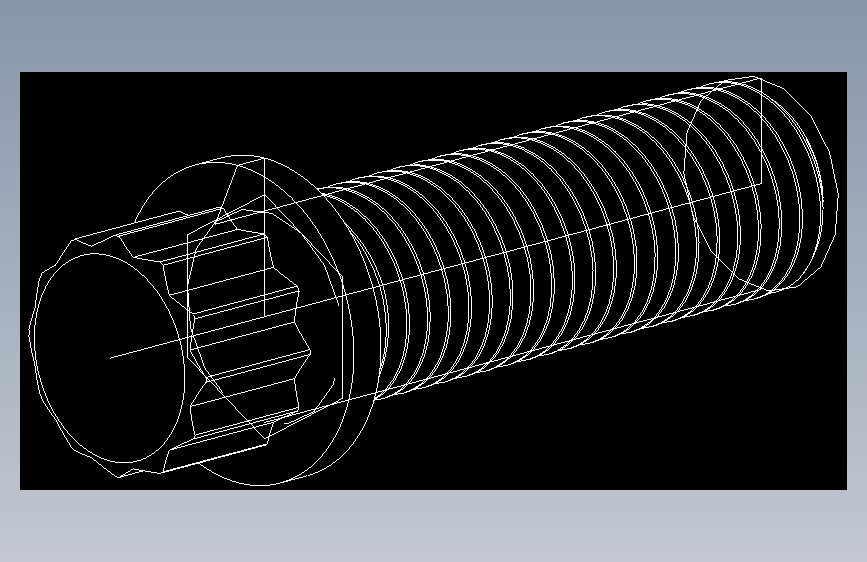 法兰头螺钉-5-16in-24 1long 12-point screws.DWG