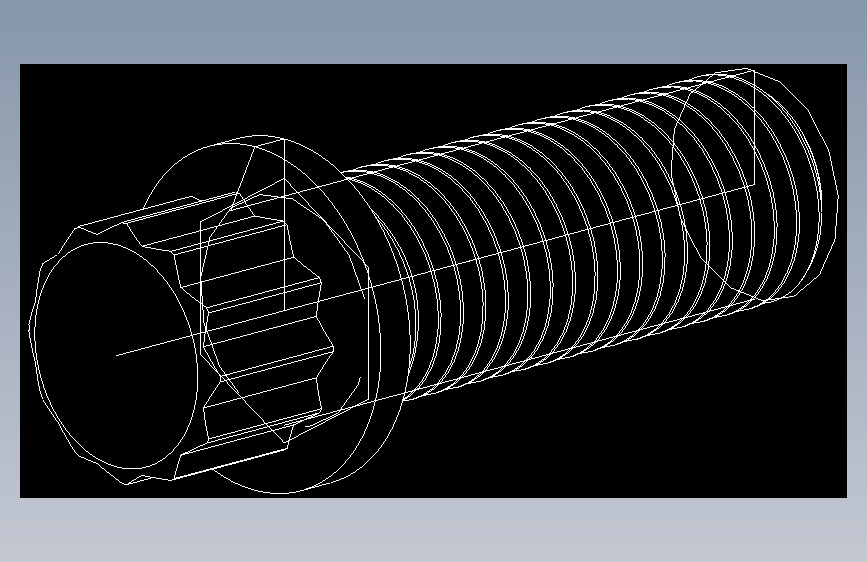 法兰头螺钉-5-16in-24 7-8long 12-point screws.DWG