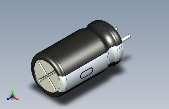 无源元件封装-CAP_RAD_D6.3x11_POL_BK