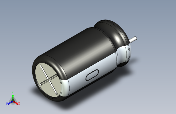 无源元件封装-CAP_RAD_D8x15_POL_BK