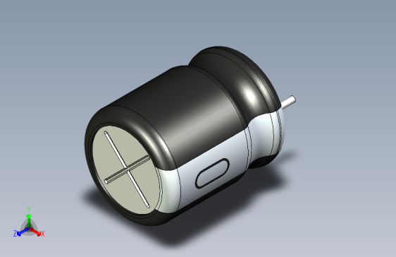 无源元件封装-CAP_RAD_D10x12.5_POL_BK