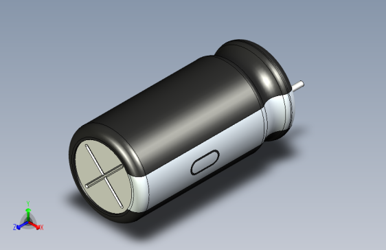 无源元件封装-CAP_RAD_D10x20_POL_BK