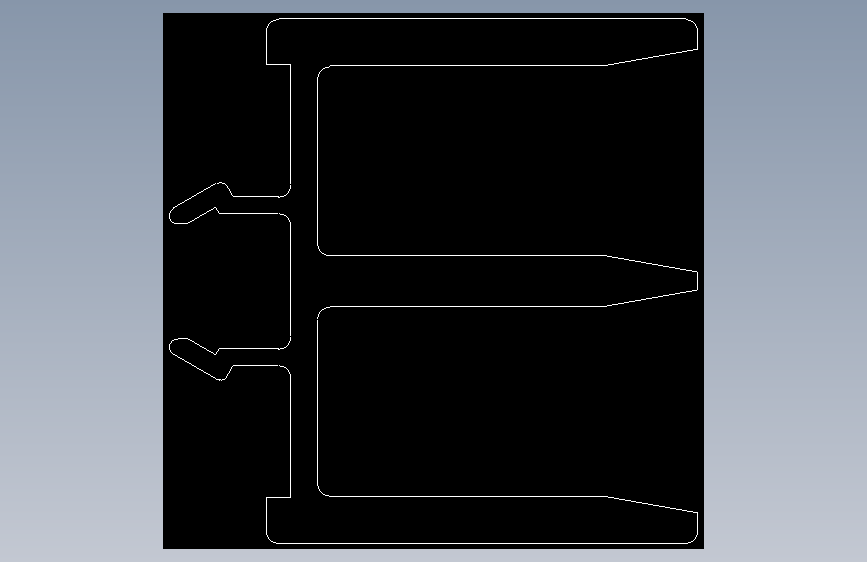 型材-BR 8 SLOT PVC SLIDING DOOR PROFILE 3842526588.DXF
