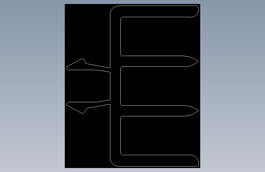 型材-BR 10 SLOT PVC SLIDING DOOR PROFILE 3842526591.DXF
