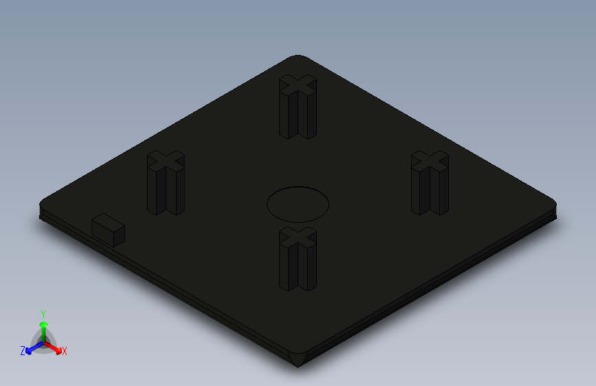 型材-BR 60X60 COVER CAP KJN511874