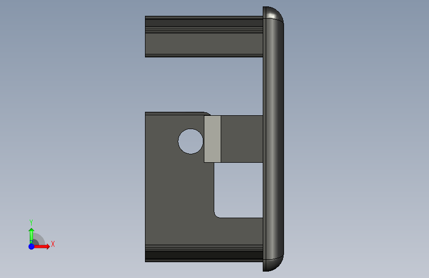 型材-BR CABLE DUCT CAP 45X45 3842535676 正面视图