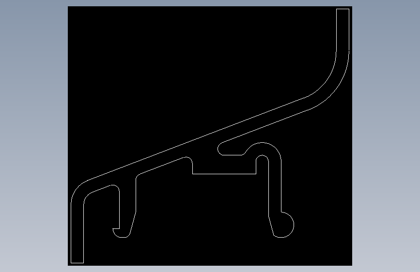 型材-BR PROTECTIVE PANE PROFILE PART B 3842524026.DXF
