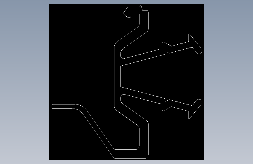 型材-BR PVC PROTECTIVE PANE PROFILE PART A 3842519565.DXF