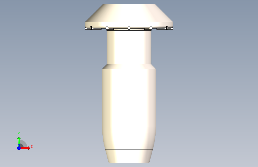 型材-BR S12 CORE SCREW KJN530236 正面视图