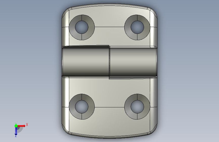 型材-KJN 30-30 DETACHABLE COMBI HINGE RIGHT 095K3030R00 俯视图