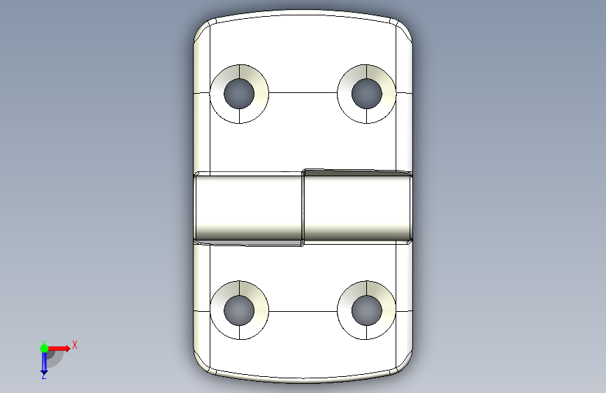 型材-KJN 40-45 DETACHABLE COMBI HINGE LEFT 095K4045L00 俯视图