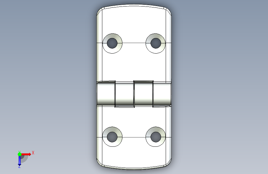 型材-KJN 50-60 COMBI HINGE 095K5060F00 俯视图