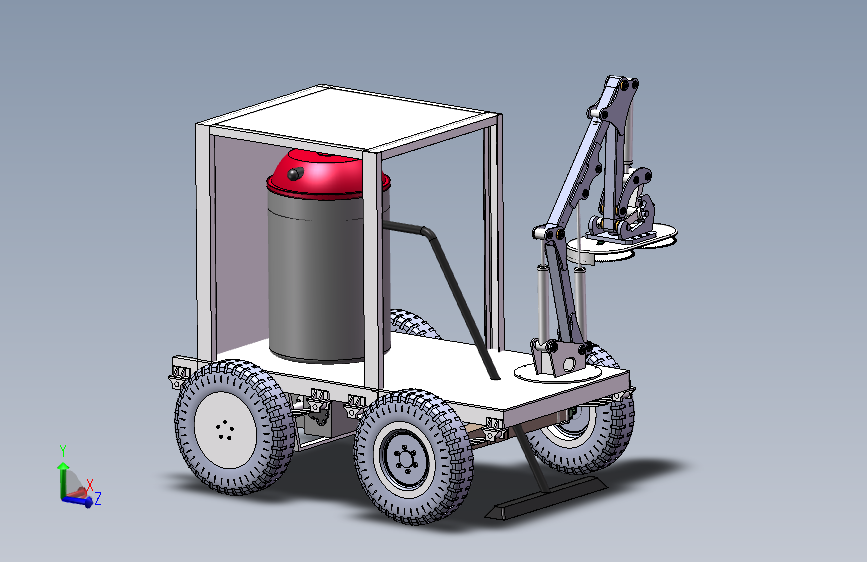 车载绿篱修剪机+说明书+二维图+三维图+仿真云图
