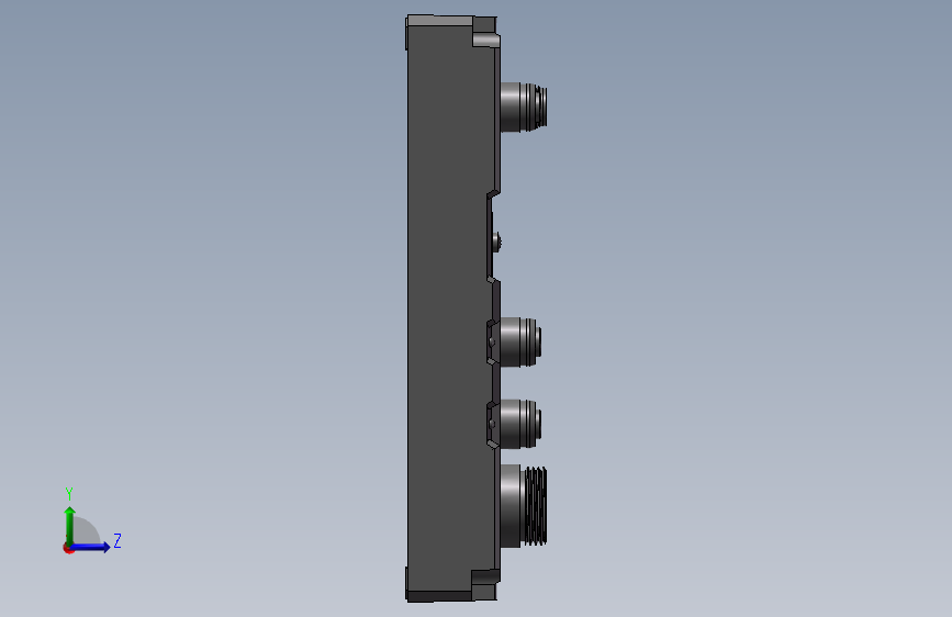 ELCO-SPPN-GW-001主分线盒 左侧视图