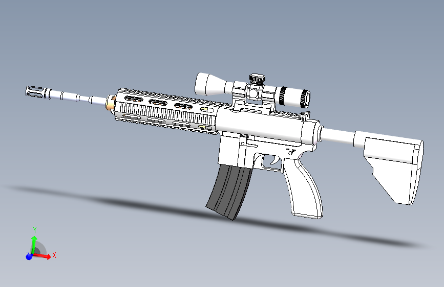 M416玩具枪（初音未来贴纸）