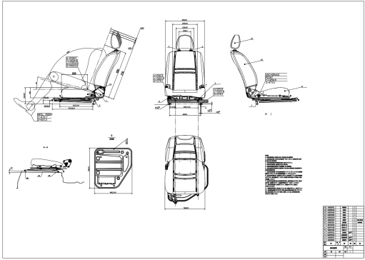 E1242-座椅装配图