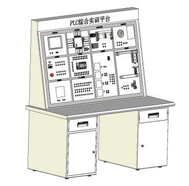 E1256-PLC综合实训台教学设备机电一体化三维Step