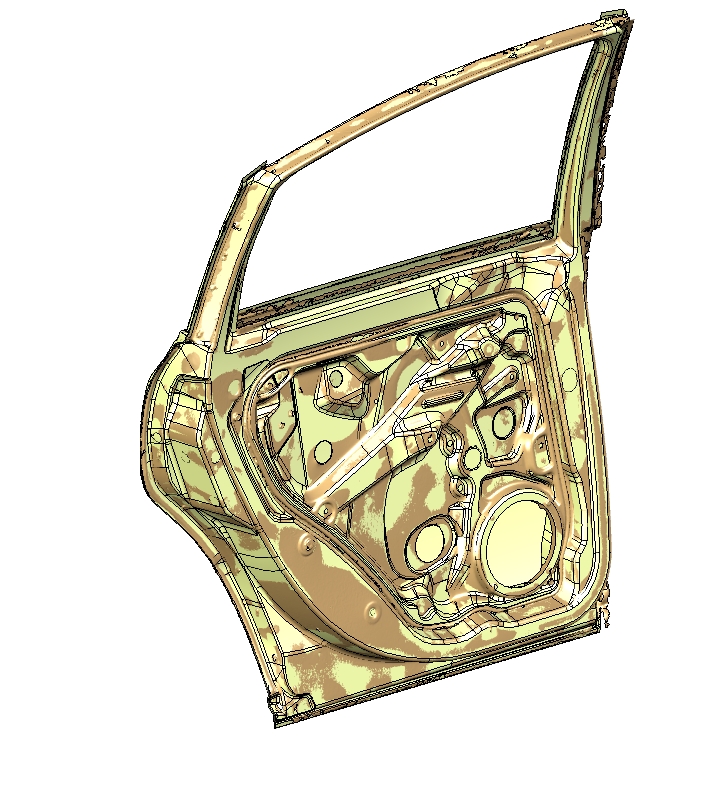 E1255-PASSAT车门逆向三维CatiaV5R20带参