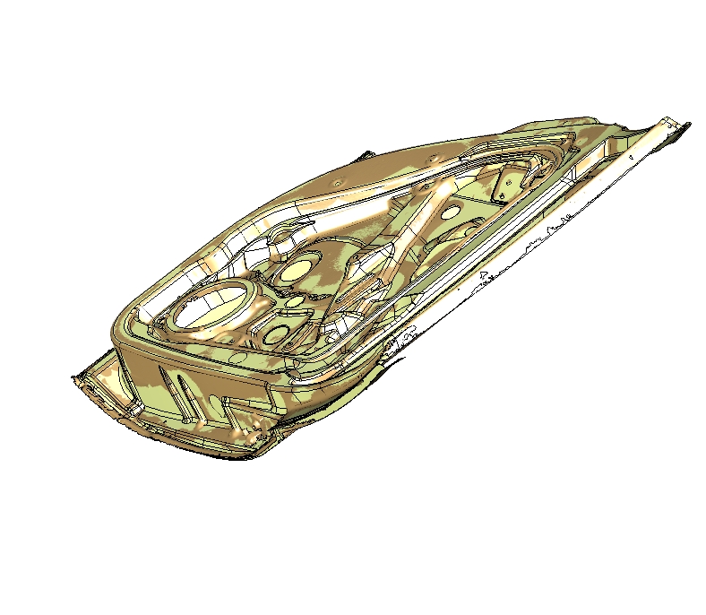 E1255-PASSAT车门逆向三维CatiaV5R20带参