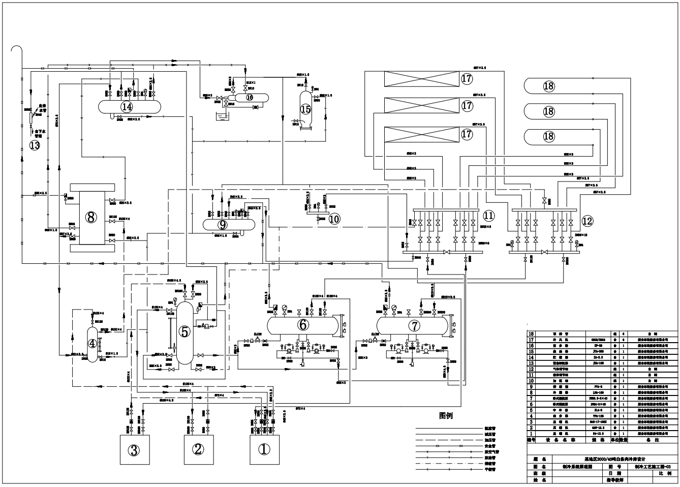 E1321-某地区200040吨白条肉冷库工程设计CAD+说明书