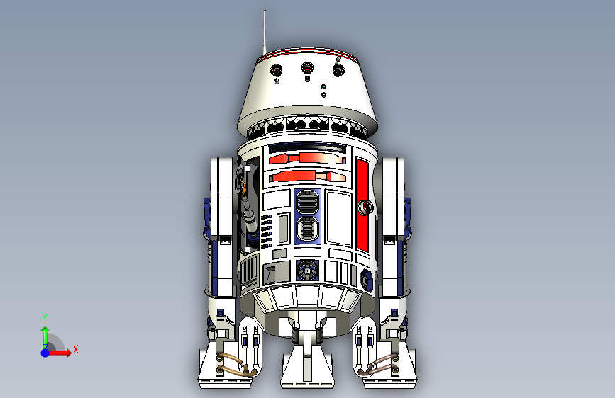 R5D4机器人 正面视图