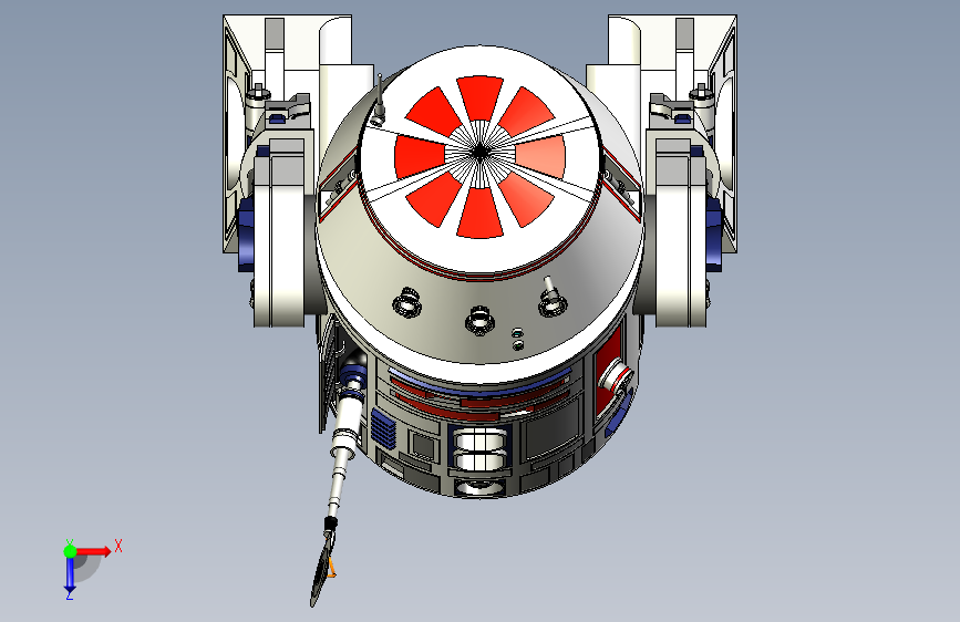 R5D4机器人 俯视图