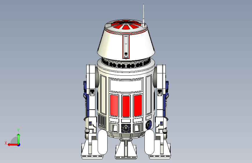 R5D4机器人 背面视图