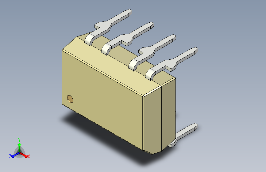 光电元件封装-DIP8-OC-YL