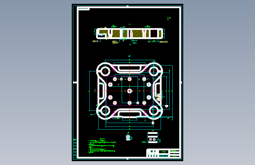 弯曲、翻孔级进模设计 毕业设计---_AutoCAD 2007_模型图纸下载 – 懒石网