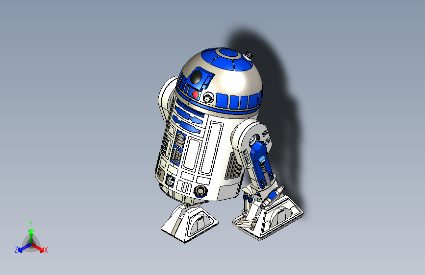 R2-D2星球大战机器人