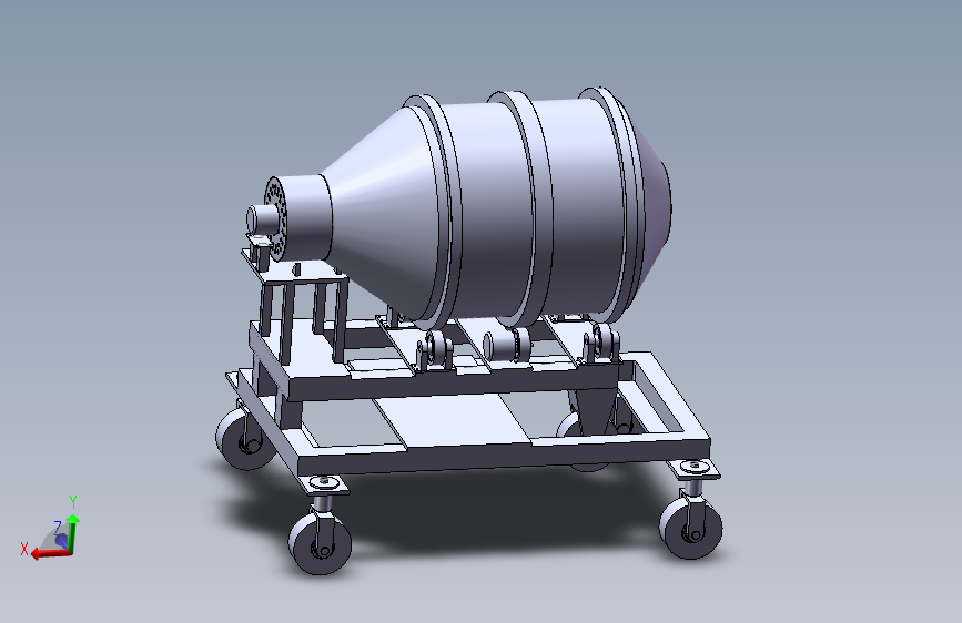 滚筒式烘干机设计含三维SW模型+CAD图纸+说明书