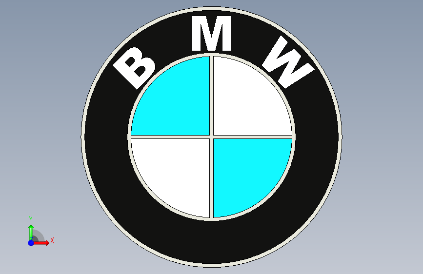 BMW车标 正面视图