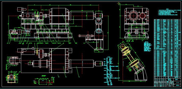 20T带钢开卷机（全套CAD图） 机械设计CAD图纸DWG图纸2D图纸