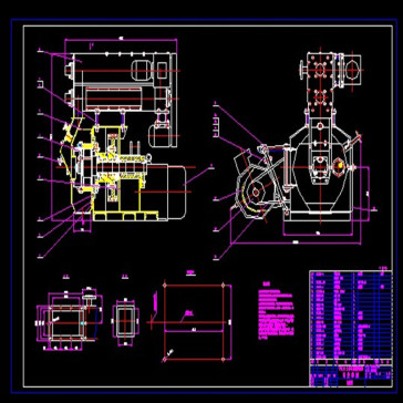 饲料颗粒机生产机全套CAD图纸  机械设计参考资料设计素材